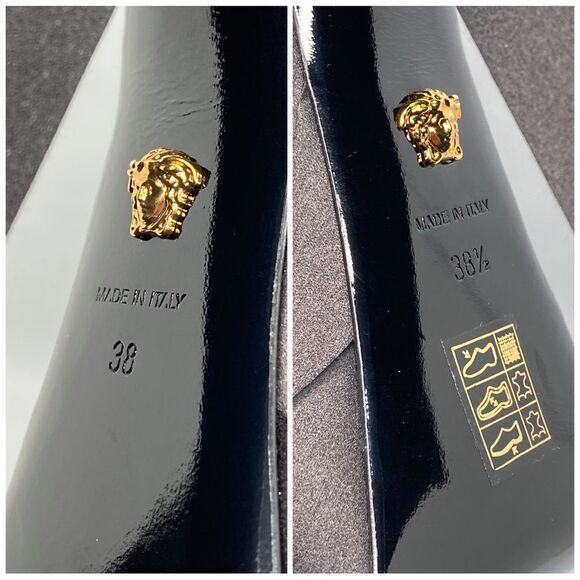 Versace Medusa Crystal Ankle-Strap Platform Sandals - Picture 13 of 15